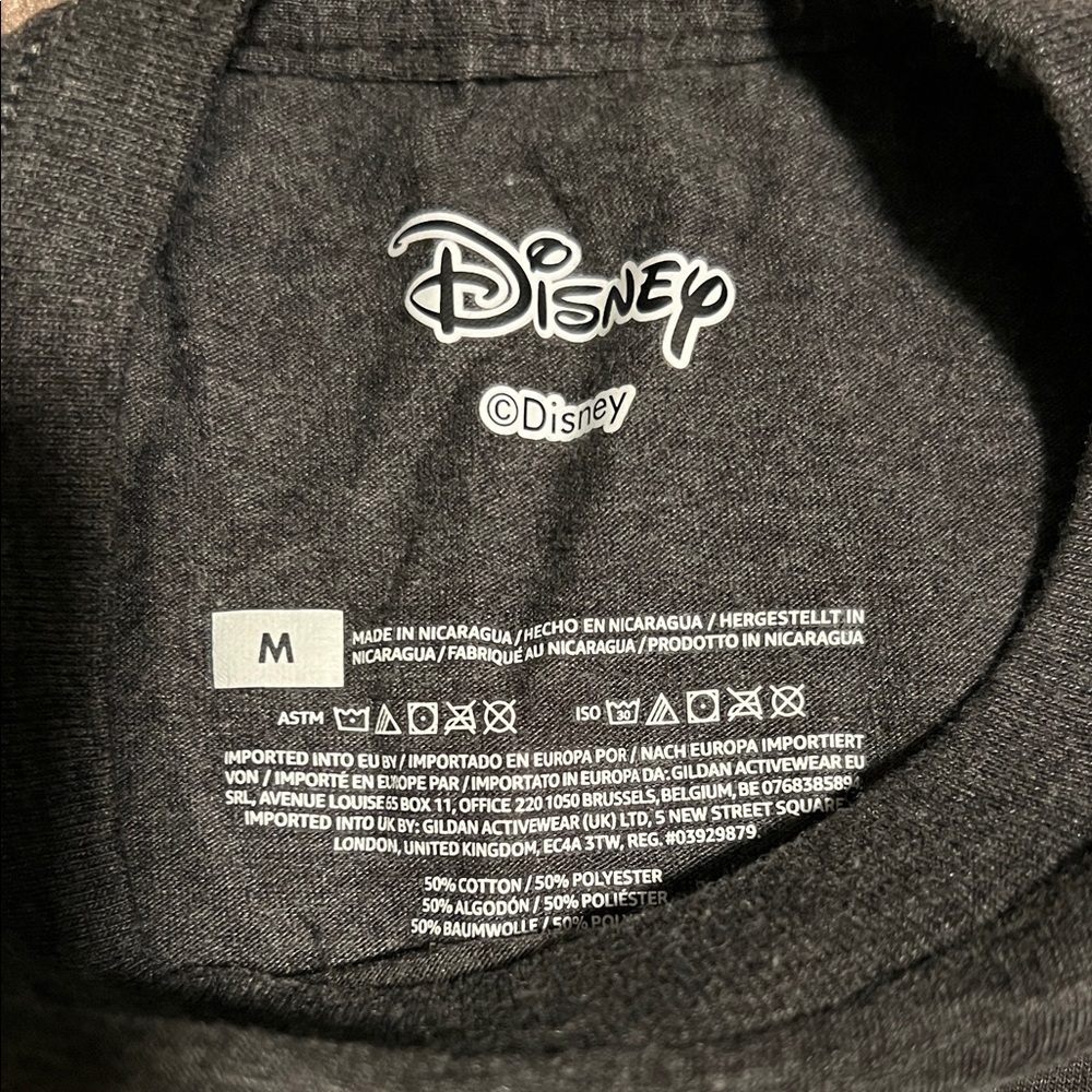 Disney Kids Charcoal Mickey Mouse Snowflake Tee - Picture 2 of 2